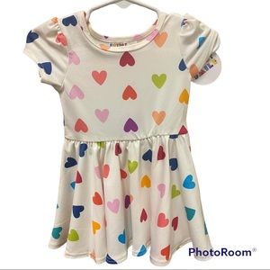 NWT DotDotSmile baby dress size 6/12m heart print
